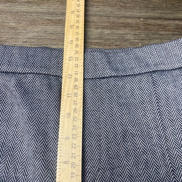 H by Halston Petite Wide-Leg Herringbone Pants with Pintuck Black size 16 - Picture 9 of 12